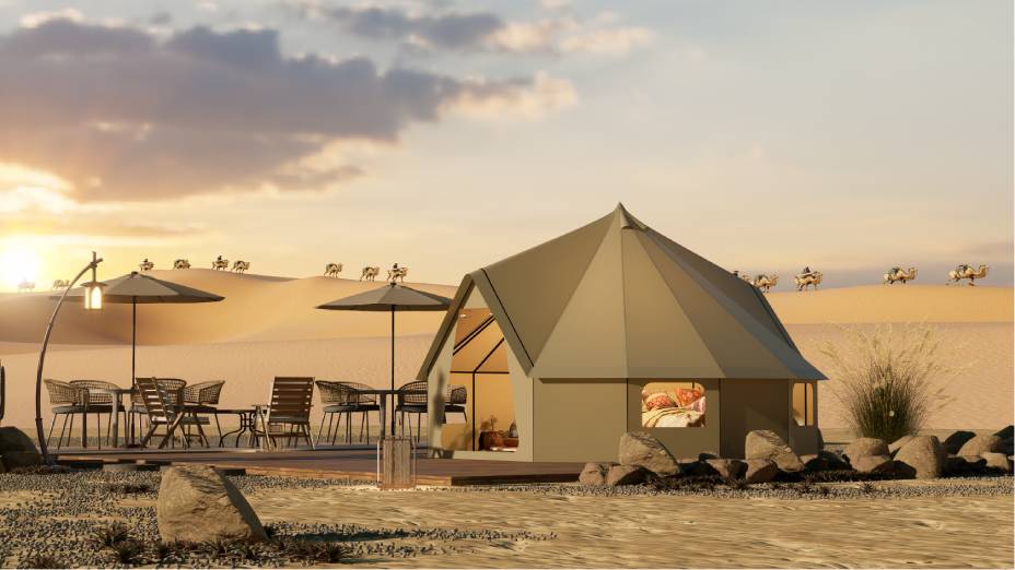 喀喇沁左翼露营酒店帐篷厂家