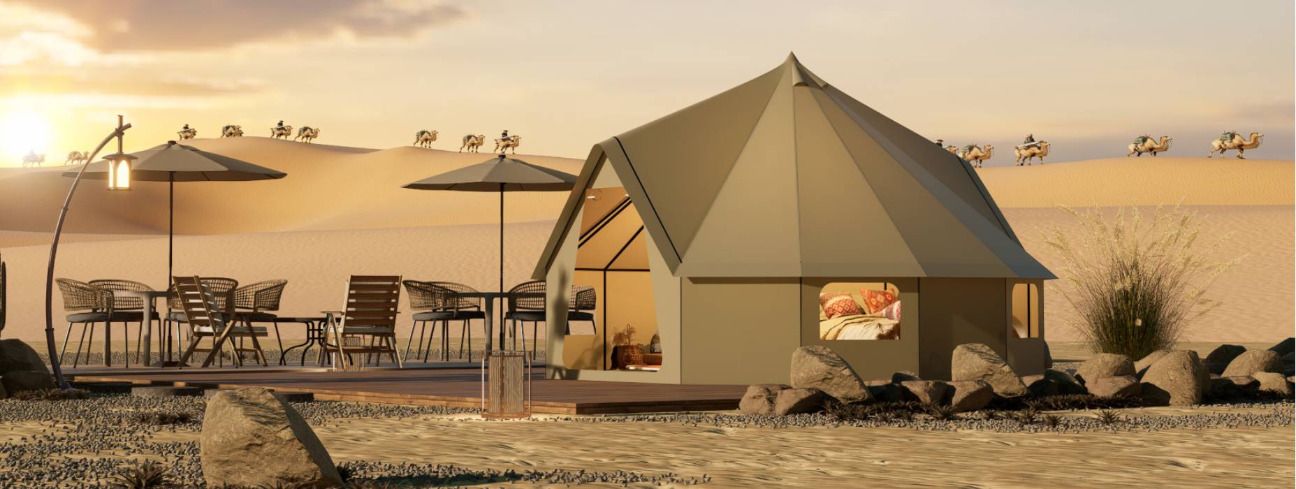 喀喇沁左翼露营酒店帐篷产品